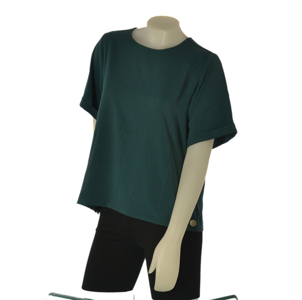 T-SHIRT DONNA TIFFOSI GIROCOLLO BOTTONE MEZZA MANICA SPACHETTI ART.10064619