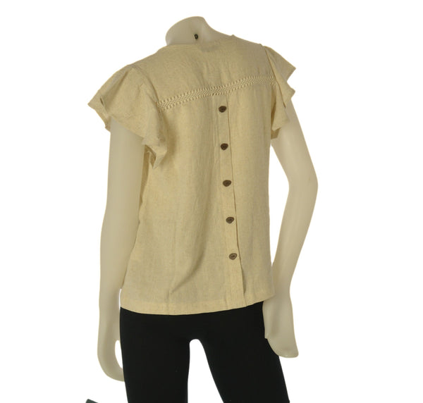T-SHIRT DONNA TIFFOSI SCOLLO V ALETTA BOTTONI PIZZO ART.10065120