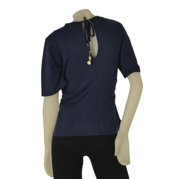 T-SHIRT DONNA TIFFOSI GIROCOLLO LACCETTO ARRICCIARURA  ART.10065819