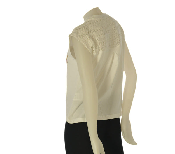 T-SHIRT DONNA TIFFOSI MANICA CORTA PIZZO STAMPA COTONE ART. 10065843