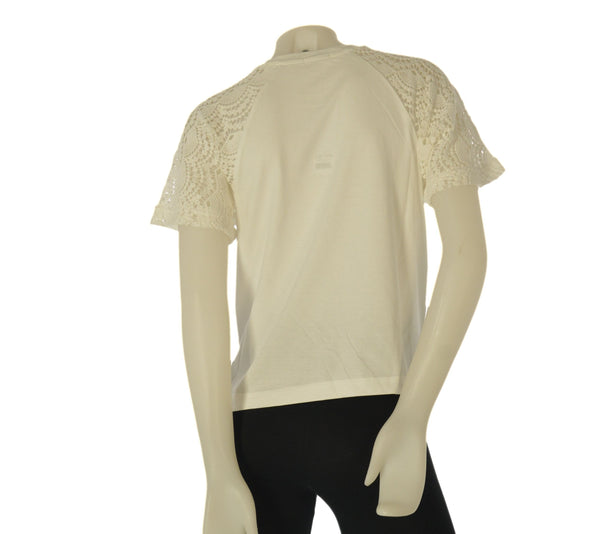 T-SHIRT DONNA TIFFOSI GIROCOLLO PIZZO RICAMO COTONE ART. 10065829