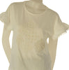 T-SHIRT DONNA TIFFOSI GIROCOLLO MANICHE CORTE PERLINE COTONE ART. 10065007