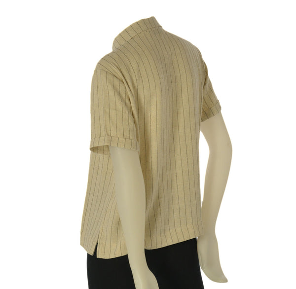 BLUSA DONNA TIFFOSI MANICA CORTA RISVOLTO SPACCHI VISCOSA LINO ART. 10065351