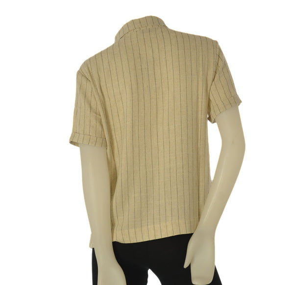 BLUSA DONNA TIFFOSI MANICA CORTA RISVOLTO SPACCHI VISCOSA LINO ART. 10065351