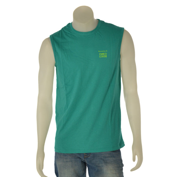 SMANICATO UOMO RICERCHE DI ENRICO COVERI GIROCOLLO STAMPA LOGO COTONE ART. REC228