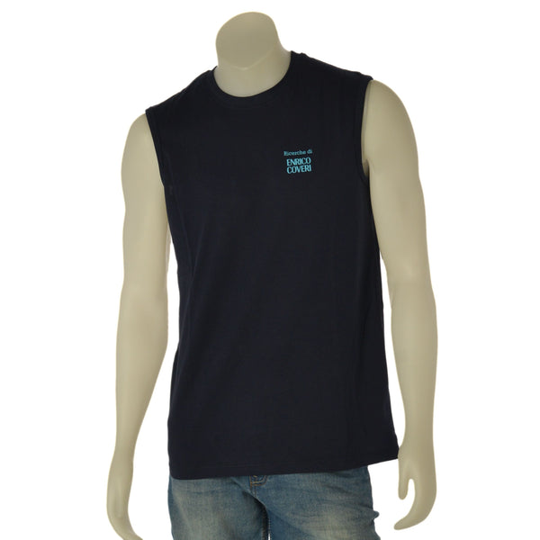 SMANICATO UOMO RICERCHE DI ENRICO COVERI GIROCOLLO STAMPA LOGO COTONE ART. REC228