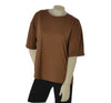 T-SHIRT DONNA GRIFFAI FILO DI SCOZZIA GIROCOLLO MEZZA MANICA OVER ART.7807