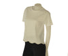T-SHIRT DONNA GRIFFAI CORTA GIROCOLLO PERLE STRASS ONDE  COTONE ART. 7822