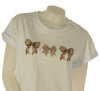 T-SHIRT DONNA GRIFFAI GIROCOLLO FIOCCHI STRASS COTONE ART. 7552