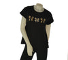 T-SHIRT DONNA GRIFFAI GIROCOLLO FIOCCHI STRASS COTONE ART. 7552