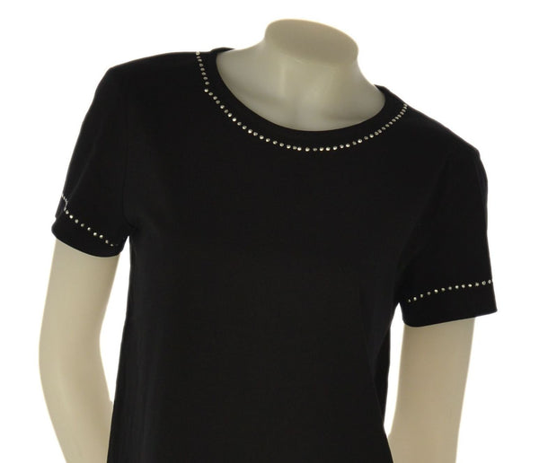 T-SHIRT DONNA LOSAN GIROCOLLO BORCHIE COTONE ART. LWMAP0105 26011