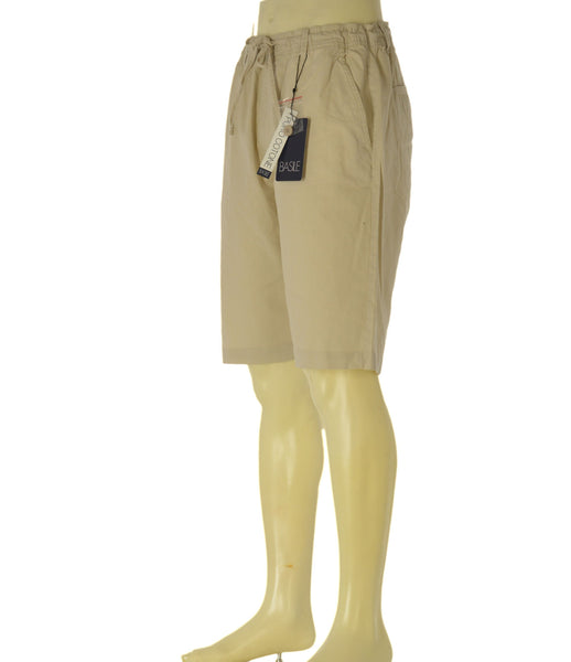BERMUDA UOMO BASILE ELASTICO COULISSE TASCHE CHINOS COTONE  ART. BE0204
