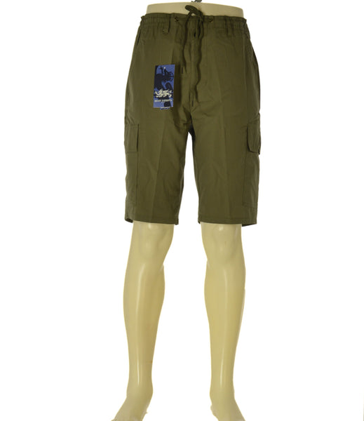 BERMUDA UOMO HENRY BARROWS CARGO ELASTICO COULISSE POPELINE COTONE ART. SB0200
