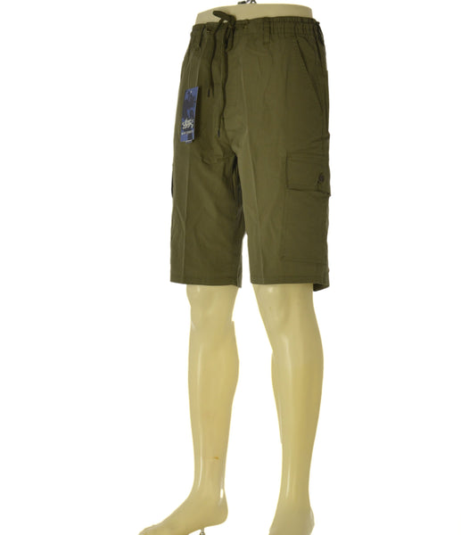 BERMUDA UOMO HENRY BARROWS CARGO ELASTICO COULISSE POPELINE COTONE ART. SB0200