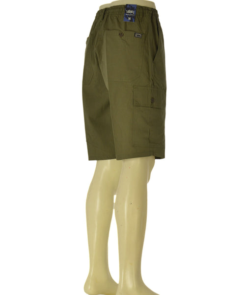 BERMUDA UOMO HENRY BARROWS CARGO ELASTICO COULISSE POPELINE COTONE ART. SB0200
