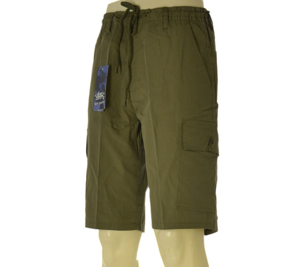 BERMUDA UOMO HENRY BARROWS CARGO ELASTICO COULISSE POPELINE COTONE ART. SB0200
