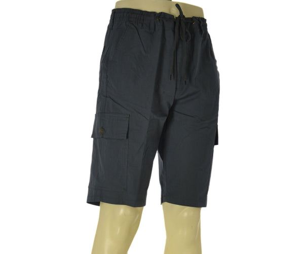 BERMUDA UOMO HENRY BARROWS CARGO ELASTICO COULISSE POPELINE COTONE ART. SB0200