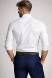 CAMICIA UOMO ZENOBI VESTIBILITA SLIM COLLO MEZZO FRANCESE MANICA LUNGA PURO COTONE ART.2130