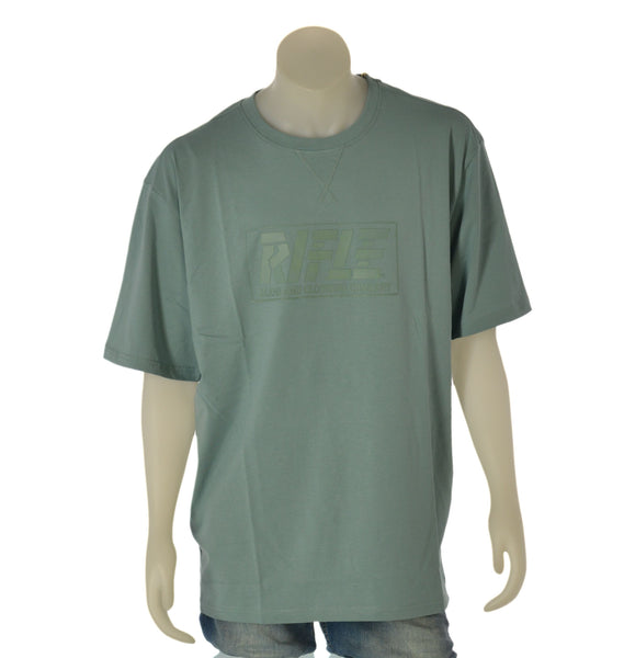 T-SHIRT UOMO RIFLE TAGLIE OVER GIROCOLLO STAMPA LOGO COTONE ART. ORFT600