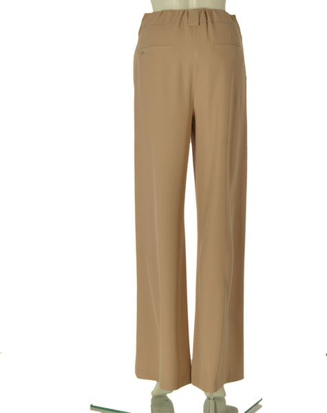 PANTALONE DONNA PERLA PALAZZO ELASTICO TASCHE BOTTONI CERNIERA VISCOSA  ART. PISA