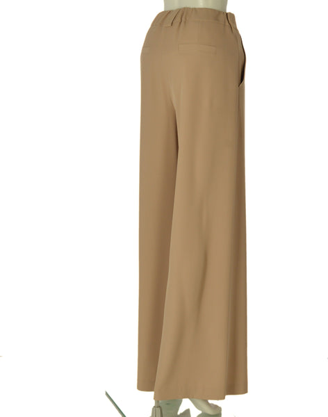 PANTALONE DONNA PERLA PALAZZO ELASTICO TASCHE BOTTONI CERNIERA VISCOSA  ART. PISA