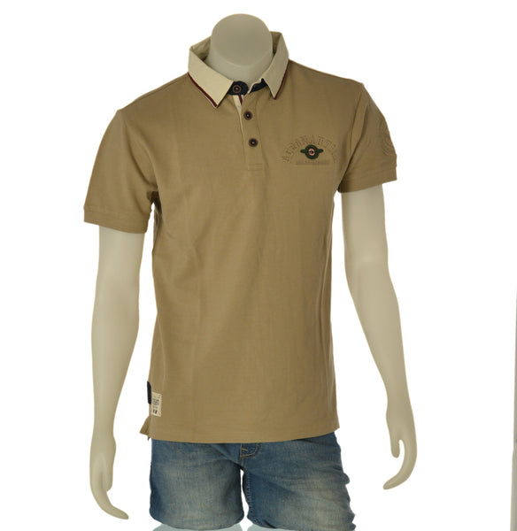 POLO UOMO SAI AMBROSINI COTONE COLLETTO BOTTONI MEZZA MANICA LOGO SPACCHETTO ART.ARE6PL031070U
