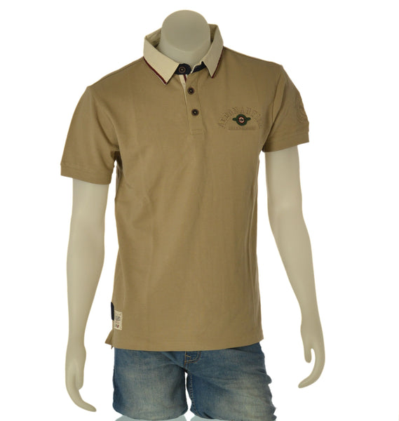 POLO UOMO SAI AMBROSINI COTONE COLLETTO BOTTONI MEZZA MANICA LOGO SPACCHETTO ART.ARE6PL031070U