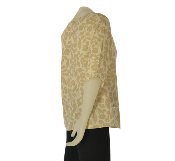 CASACCA DONNA SILCO GIROCOLLO CON V  MANICA TRE QUARTI TRAFORATA FIORATA ART.103