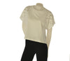T-SHIRT DONNA GRIFFAI MANICA CORTA CON RICAMI E STRASS COTONE ART. DGP7808