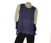 CANOTTA DONNA GRIFFAI PIZZO SANGALLO SPACCHI CHIUSI DA NODO COTONE ART. DGP8005