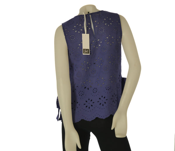 CANOTTA DONNA GRIFFAI PIZZO SANGALLO SPACCHI CHIUSI DA NODO COTONE ART. DGP8005