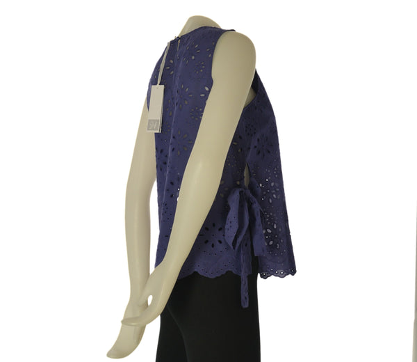 CANOTTA DONNA GRIFFAI PIZZO SANGALLO SPACCHI CHIUSI DA NODO COTONE ART. DGP8005