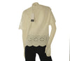 CASACCA DONNA GRIFFAI GIROCOLLO BOTTONE MANICA CORTA PIZZO SANGALLO COTONE ART. DGP8001