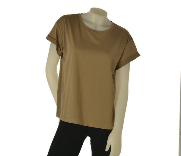 T-SHIRT DONNA GRIFFAI MANICA CORTA GIROCOLLO FILO SCOZIA ART. DGP7804