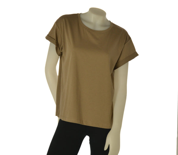 T-SHIRT DONNA GRIFFAI MANICA CORTA GIROCOLLO FILO SCOZIA ART. DGP7804