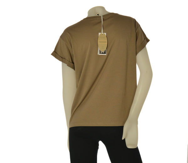 T-SHIRT DONNA GRIFFAI MANICA CORTA GIROCOLLO FILO SCOZIA ART. DGP7804