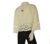CAMICIA DONNA GRIFFAI MANICHE 3/4 BORDI IN PIZZO POPELINE COTONE ART. DGP8032