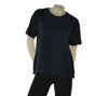T-SHIRT DONNA GRIFFAI MANICA CORTA GIROCOLLO BORDI CON FIORI RICAMATI COTONE ART. DGP7809
