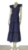 ABITO DONNA GRIFFAI SCOLLO A V MANICHE CORTE LUNGO BALZA PIZZO SANGALLO COTONE ART. DGP8007