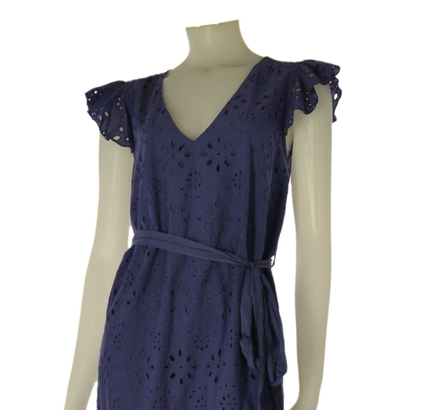 ABITO DONNA GRIFFAI SCOLLO A V MANICHE CORTE LUNGO BALZA PIZZO SANGALLO COTONE ART. DGP8007