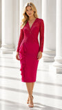 ABITO DONNA RAGAZZA CERIMONIA ELEGANTE TUBINO PIZZO FIORE MARCA CARLA RUIZ ART.94500