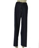 PANTALONI DONNA PERLA DENIM ELASTICIZZATO PALAZZO TASCHE BOTONI ZIP ART.26188