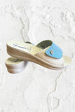 CIABATTE INBLU DONNA CONFORT IN ECOPELLE STRAPPO ART VR000061
