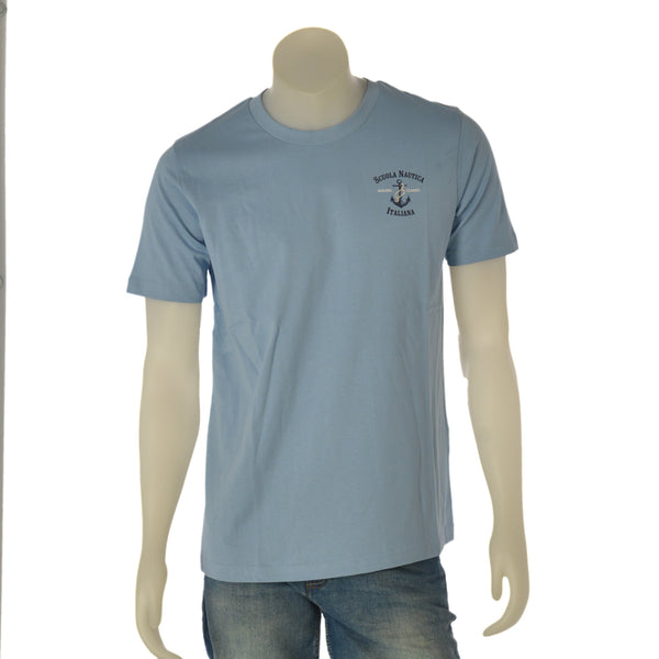 T-SHIRT UOMO SCUOLA NAUTICA ITALIANA GIROCOLLO STAMPA COTONE ART. 166009