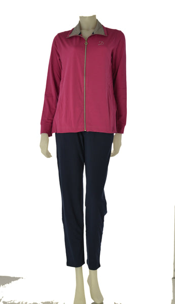 TUTA DONNA CAMPAGNOLO FELPA PANTALONE JERSEY ZIP TASCHE ART. 8E76533