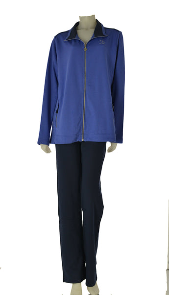 TUTA DONNA CAMPAGNOLO TAGLIE OVER GARZATA FELPA FUL ZIP TASCHE PANTALONE ART. 8ET9573