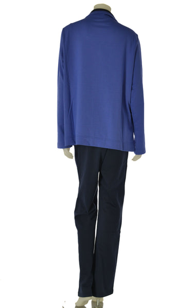 TUTA DONNA CAMPAGNOLO TAGLIE OVER GARZATA FELPA FUL ZIP TASCHE PANTALONE ART. 8ET9573