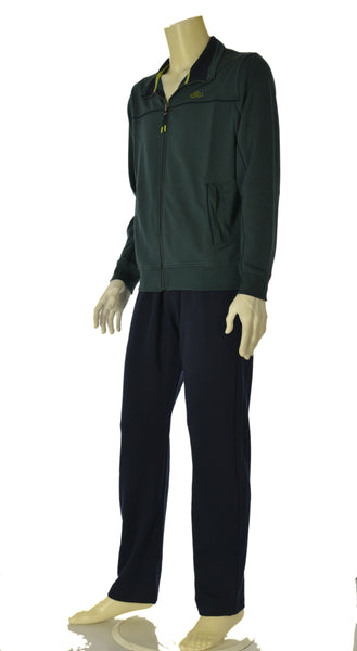 TUTA UOMO CAMPAGNOLO GARZATA FELPA FULL ZIP TASCHE POLSINI PANTALONE ELASTICO COULISSE TASCHE ART. 8E774444