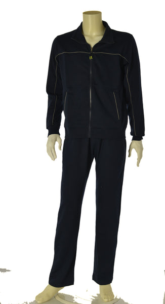 TUTA UOMO CAMPAGNOLO GARZATA FELPA FULL ZIP TASCHE POLSINI PANTALONE ELASTICO COULISSE TASCHE ART. 8E774444