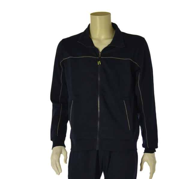TUTA UOMO CAMPAGNOLO GARZATA FELPA FULL ZIP TASCHE POLSINI PANTALONE ELASTICO COULISSE TASCHE ART. 8E774444